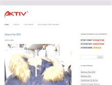 Tablet Screenshot of aktivsport.ro